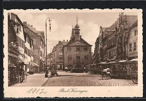 AK Bad Kissingen, Geschäfte auf dem Marktplatz