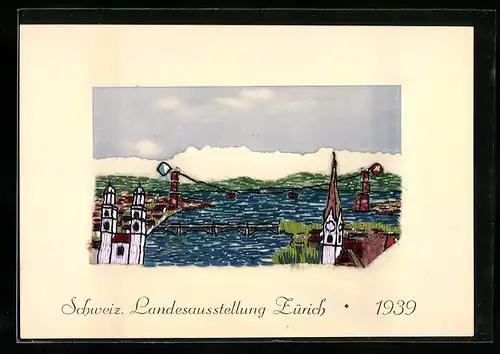 Künstler-AK Zürich, Schweiz. Landesausstellung 1939