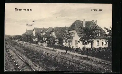 AK Bremervörde, Brunsburg mit Bahngleis