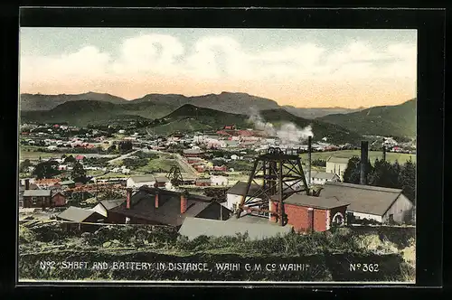 AK Waihi, Shaft and Battery in distance