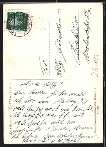 Künstler-AK Matthäus Schiestl: Das Gebet