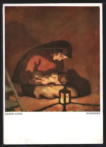 Künstler-AK Albin Egger-Lienz: Madonna