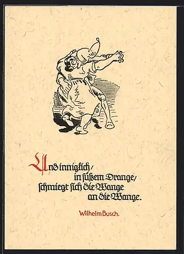 Künstler-AK Wilhelm Busch: aus Dideldum