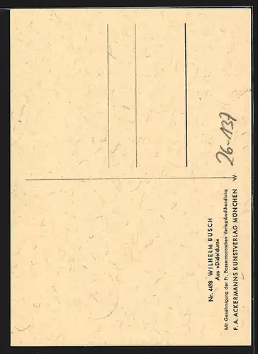 Künstler-AK Wilhelm Busch: aus Dideldum