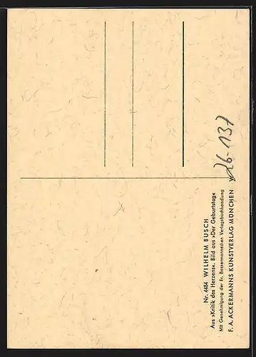 Künstler-AK Wilhelm Busch: Da lob ich mir die Höflichkeit, ...