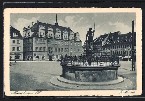 AK Naumburg a. S., Ortspartie am Rathaus