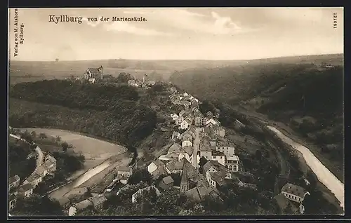 AK Kyllburg, Ortsansicht von der Mariensäule