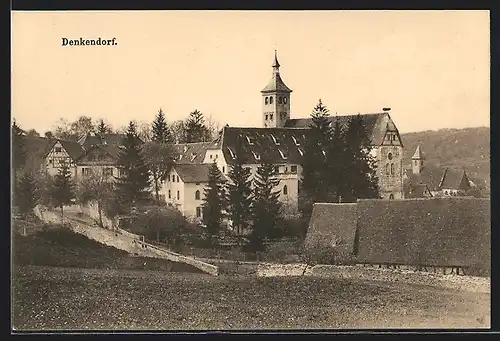 AK Denkendorf, Ortsansicht mit Kirche