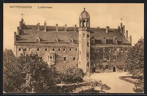 AK Wittenburg, Ansicht des Lutherhauses