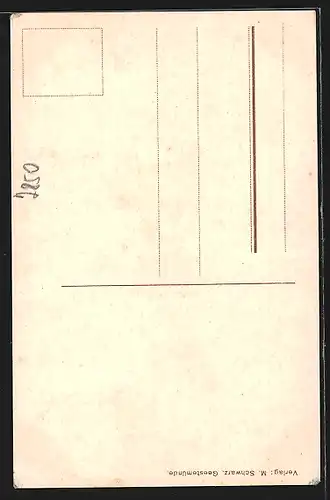 AK Rotesand-Leuchtturm vor der Wesermündung
