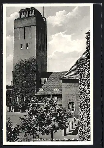 AK Delmenhorst, Wasserturm und Rathaus