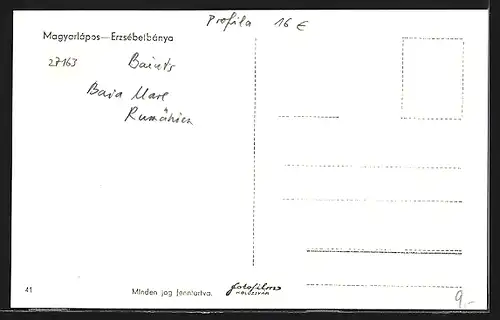 AK Erzsébetbánya, látkép