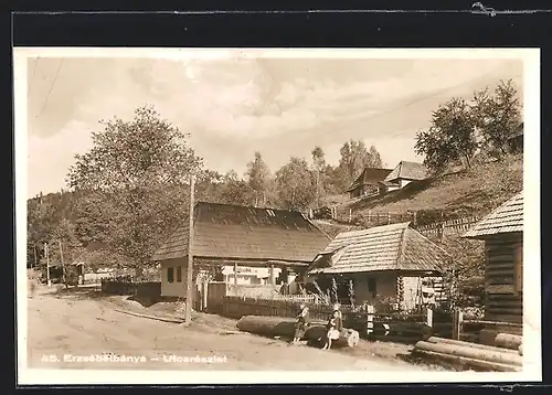 AK Erzsébetbánya, Utcarészlet