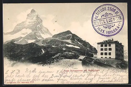 AK Schwarzsee, Hotel gegen Matterhorn