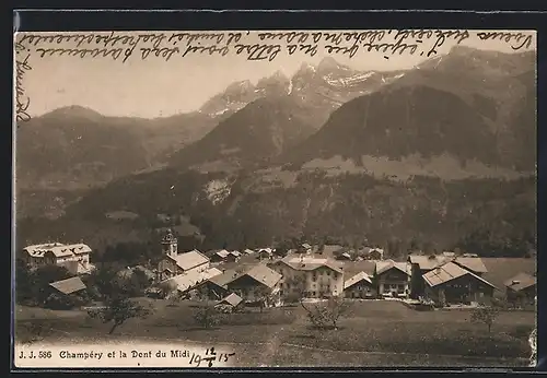 AK Champéry, et la Dent du Midi