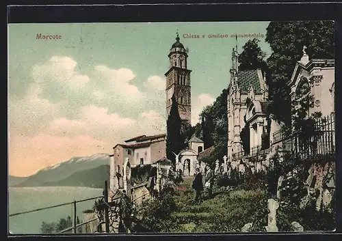 AK Morcote, Chiesa e cimitero monumentale