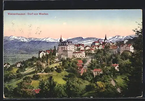 AK Walzenhausen, Dorfansicht von Westen