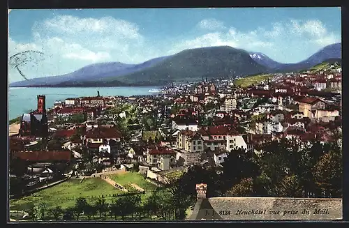 AK Neuchatel, vue prise du Mail