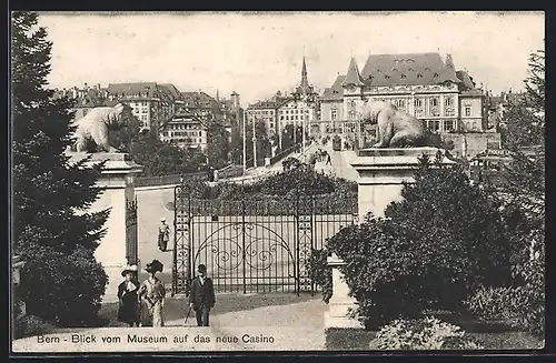 AK Bern, Blick vom Museum auf das neue Casino