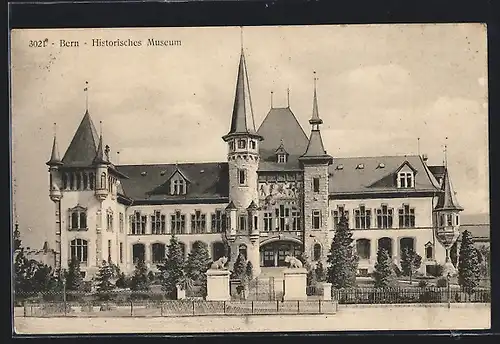 AK Bern, Partie vor dem Historischen Museum