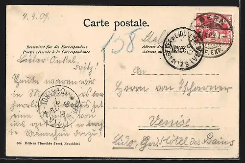 AK Bern, Generalansicht mit Münster