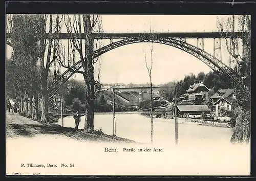 AK Bern, Partie an der Aare