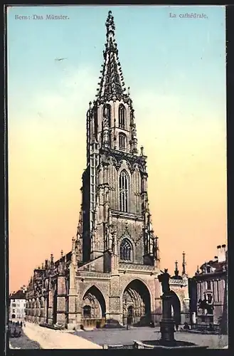 AK Bern, Ansicht vom Münster