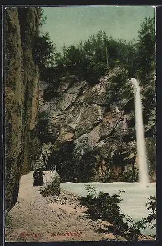 AK Meiringen, An der Aareschlucht