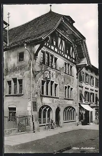 AK Olten, Rathskeller mit Fahrrad