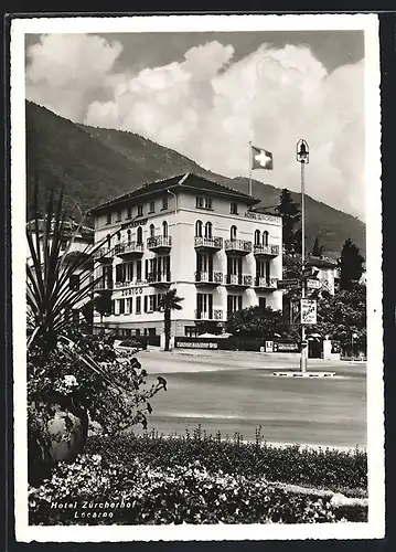 AK Locarno, Ansicht von Hotel Zürcherhof