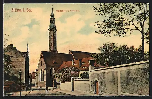 AK Zittau, Klosterkirche Nordseite