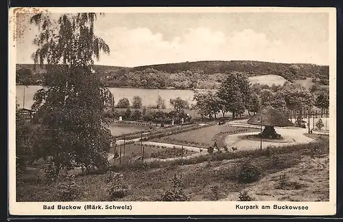 AK Bad Buckow (Märk. Schweiz), Kurpark am Buckowsee