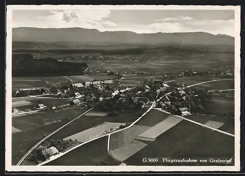 AK Grafenried, Fliegeraufnahme der Stadt