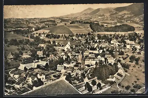 AK Menzingen, Teilansicht, Fliegeraufnahme