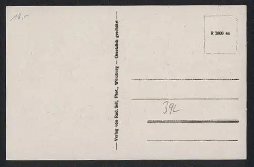 AK Zell bei Würzburg, Uferpartie mit Kirche, Ortspartie