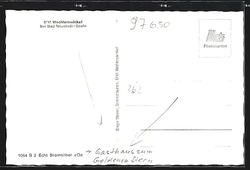 AK Wechterswinkel bei Neustadt /Saale, Gasthaus zum goldenen Stern, Ortsansicht