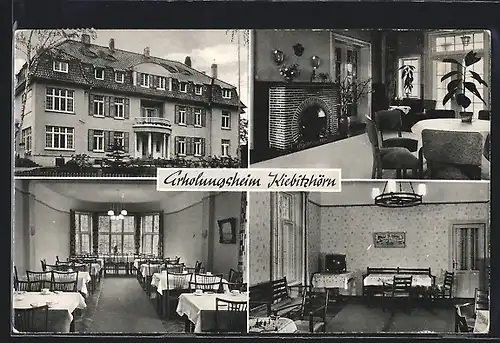 AK Eutin, vier Ansichten vom Erholungsheim Kiebitzhörn