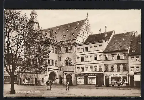 AK Schweinfurt, Blick auf das Rathaus