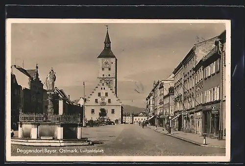 AK Deggendorf /Bayer. Ostmark, Luitpoldplatz