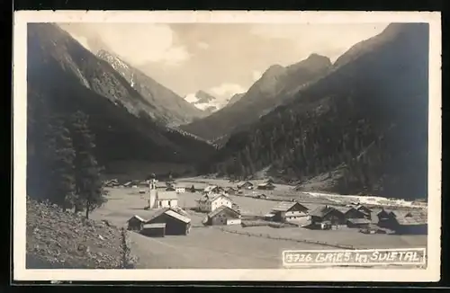 AK Gries im Sulztal, Blick über den Ort