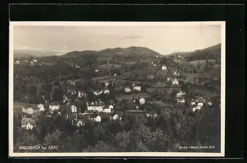 AK Graz, Kroisbach aus der Vogelschau