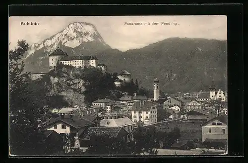 AK Kufstein, Panorama mit dem Pendling