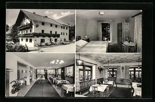 AK Barwies, Innen- und Aussenansicht Gasthof-Pension Schwimmbad, Inh. B. Haselwanter