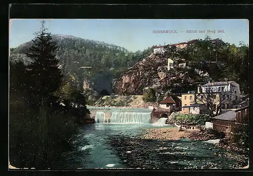 AK Innsbruck, Sillfall mit Berg Isel