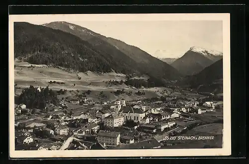 AK Steinach a. Brenner, Ortsansicht aus der Vogelschau
