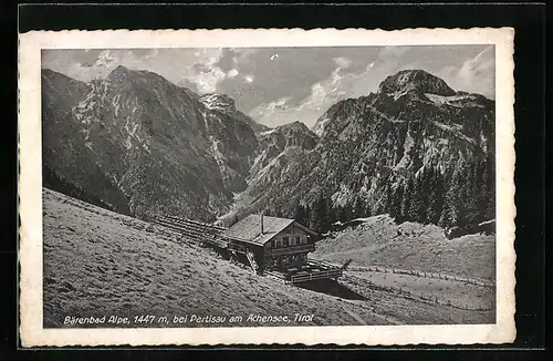 AK Pertisau am Achensee, Bärenbad Alpe im Bergidyll