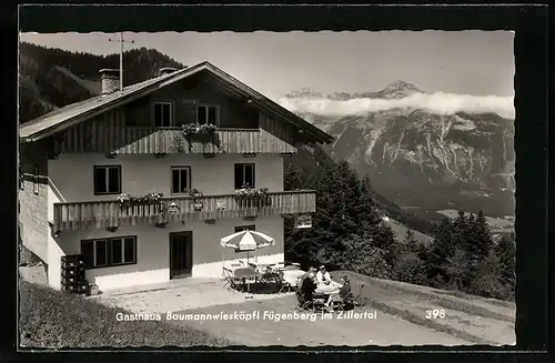 AK Fügen im Zillertal, Gasthaus Baumannwiesköpfl