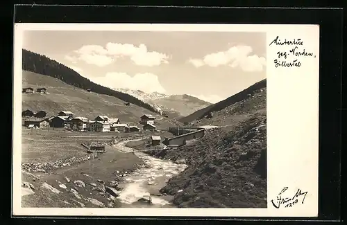AK Hintertux /Zillertal, Blick gegen Norden über Bach