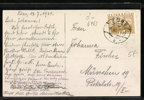 AK Zürs /Arlberg, Ortsansicht mit Omeshorn