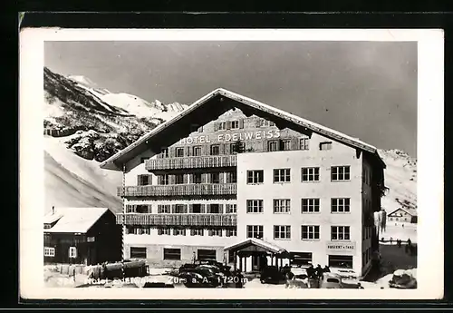 AK Zürs a. A., Hotel Edelweiss im Winter